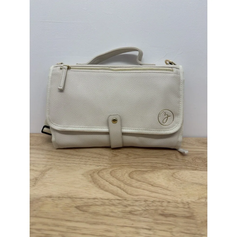 Zaveena Portable‎ Diaper Changing Pad Ivory Pockets Wristlet #52